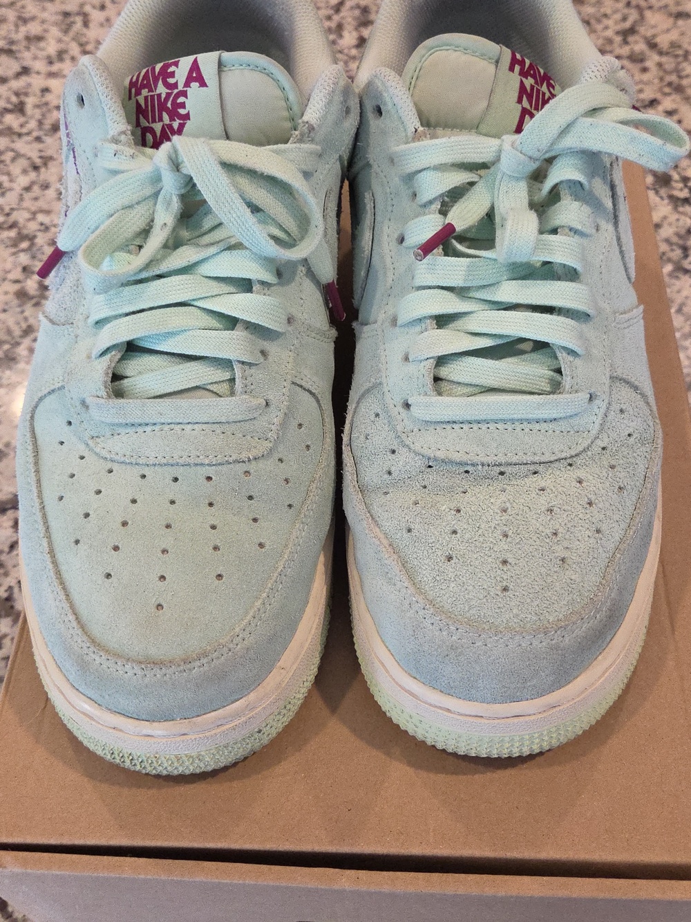 Nike Mint Green Suede 'Have A Nike Day' Low-Tops
